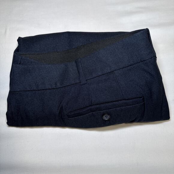 Lane Bryant Pants Womens 26 Navy Dark Blue Straight Leg Stretch Trouser Work EUC - Picture 10 of 10